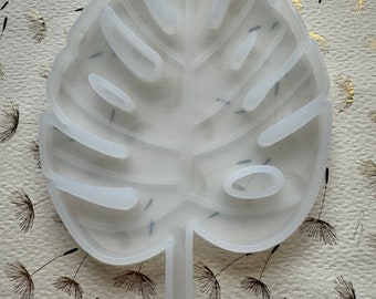 Monstera Leaf Mini Coaster Silicone Mold 4.75”Tall  3.25”Wide .3”Depth