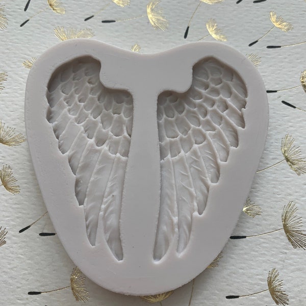 Angel Wings  Silicone Mold 3D 2.25” Tall 1”Wide .35Depth
