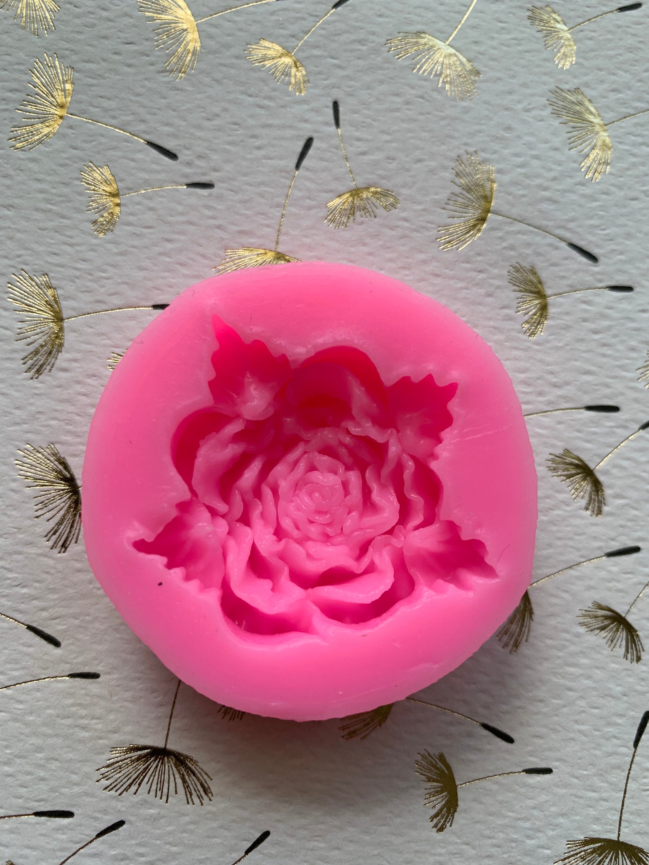 Rose Silicone Mold 3D 1.5 Inches 