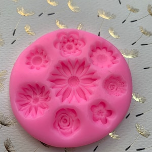 Silicone Mold Mini Flores - Mini Flowers - Collection Angellartes – Anne's  Arts Crafts