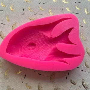 Angel Fish Silicone Mold 3D 2”Long 3.75”Wide .5” Depth