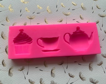 Tea  Time Silicone Mold 3D