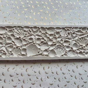 Beach Themed Starfish Seashells  Silicone Mold 3D Large 13.5” Wide 4.5”Tall .5”Depth