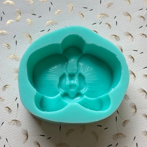 Orchid Soap Candle Silicone Mold Full Size Soap or Candle 3.4”Wide 3”Tall 1.3”Deep