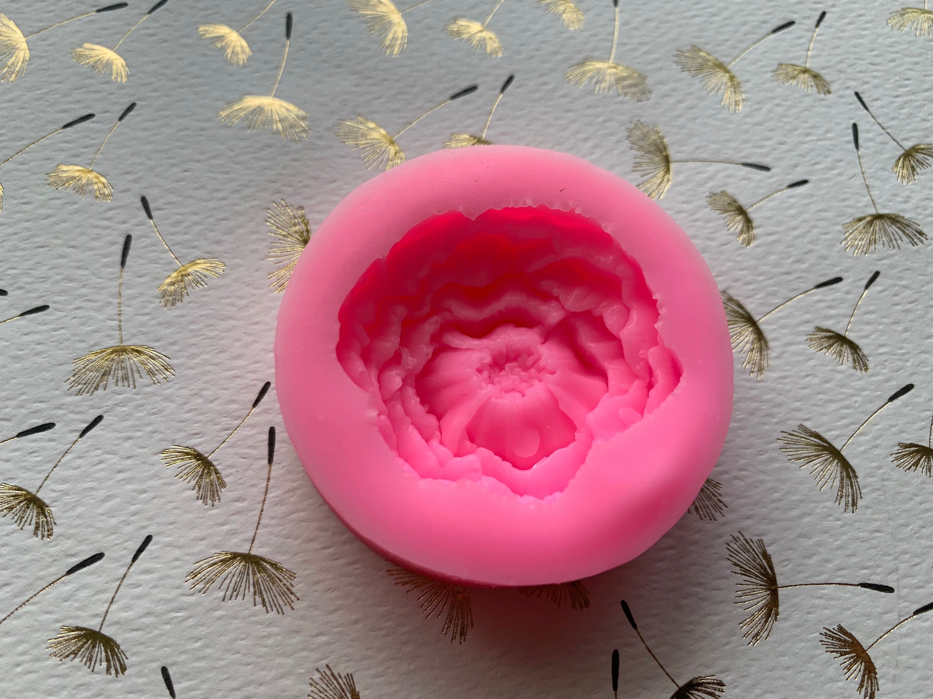 Poppy Flower Silicone Mold 3D 1.25” Diameter
