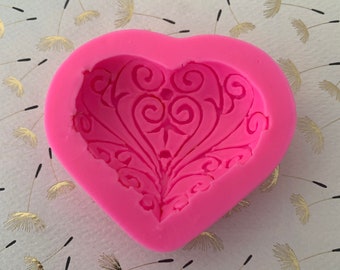 Heart Silicone Mold 3D