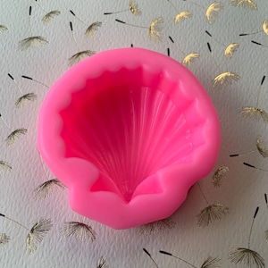 Sea Shell Silicone Mold  1.8” Long 2” Wide .75” Deep