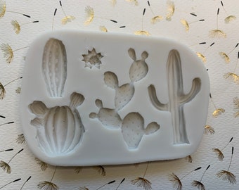 Cactus Succulent Silicone Mold 3D