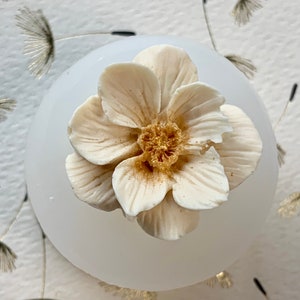 Magnolia Anemone Flower Silicone Mold 3D 1.75” Diameter .8”Depth