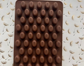 Coffee Beans Silicone Mold 3D Glossy Finish