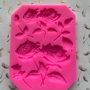 Roses Silicone Mold 3D