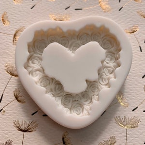 Heart Gardland Silicone Mold 3D  1.75”Diameter .4 Depth