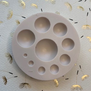 Mini Semi Sphere Silicone Molds,3 Packs 35-Cavity Hemisphere Half