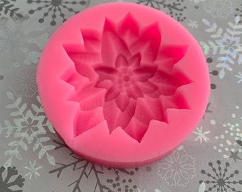 Poinsettia Flower Silicone Mold 2” Long by 2”Wide .3”Depth