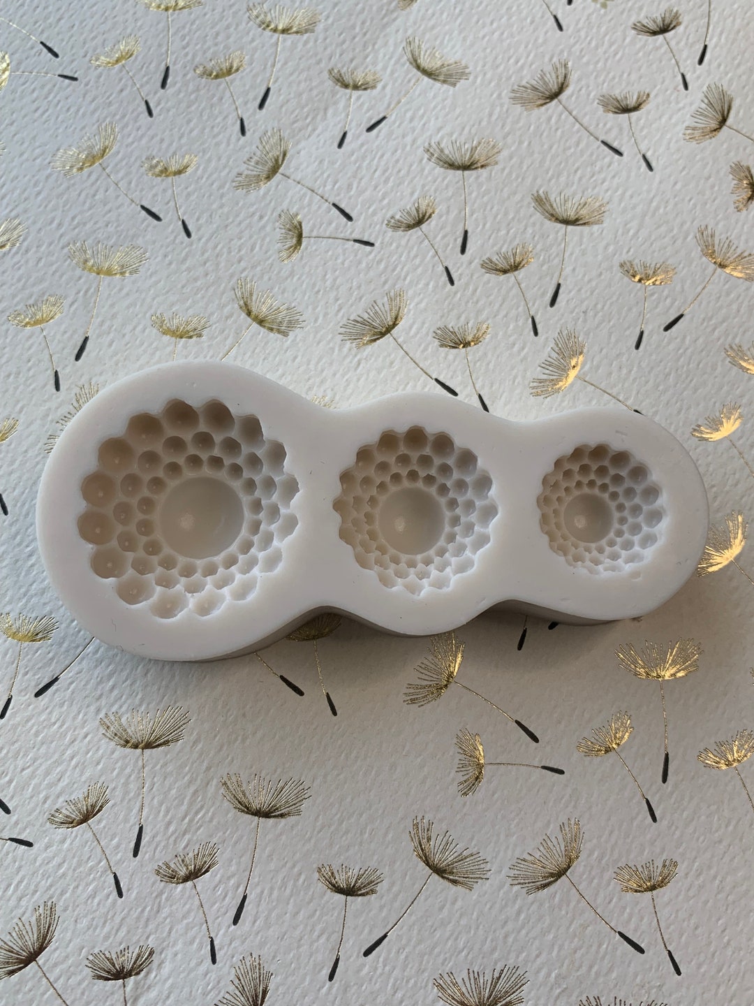Pearls Clusters Flowers Silicone Mold 3D 1.2 .9 .75 Diameter .75depth