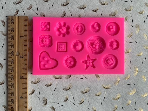 Buttons Silicone Mold 3D - Etsy