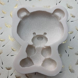 Big Bear Soft Sugar Candle Silicone Mold, Cartoon Bear Chocolate Mousse Mold  , Fat Bear Gypsum Mold 