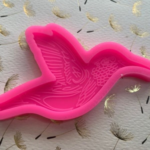 Hummingbird  Silicone Mold  1.75” Tall 3.25 Wide .25” Depth