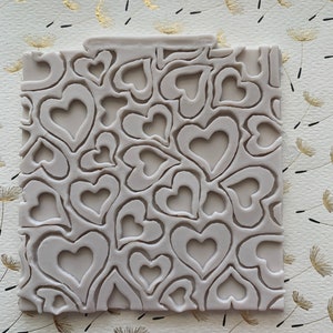 Heart Embosser Silicone Mold 3D4” Long by 4” Wide .2” depth