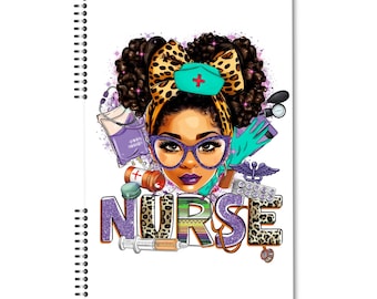 Krankenschwester Notizbuch, schwarzes Krankenschwester Journal, Inspirations Notizbuch, Doktor Notizbuch, Krankenschwester Accessoires, Geschenk für Krankenschwestern