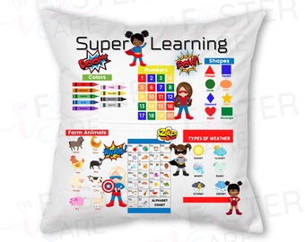 Superhero Learning Pillow - Empower Young Minds
