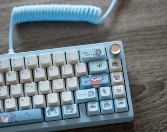 Baby Shark Custom Aluminum Mechanical Keyboard | Oil King Switches
