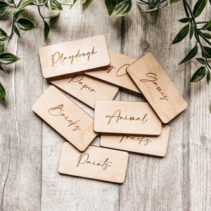 Wooden Storage Labels | Home Decor | Nursery Decor| Organisation | Personalised