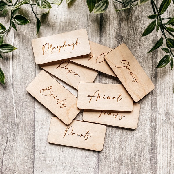 Wooden Storage Labels | Home Decor | Nursery Decor| Organisation | Personalised