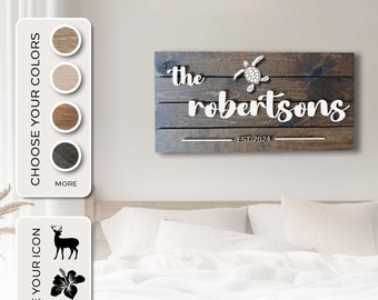 Personalized Wood Sign | Custom Family Name Sign | 3D Wood Sign | Last Name Pallet Sign | Home Wall Decor | Wedding Gift | Anniversary Gift