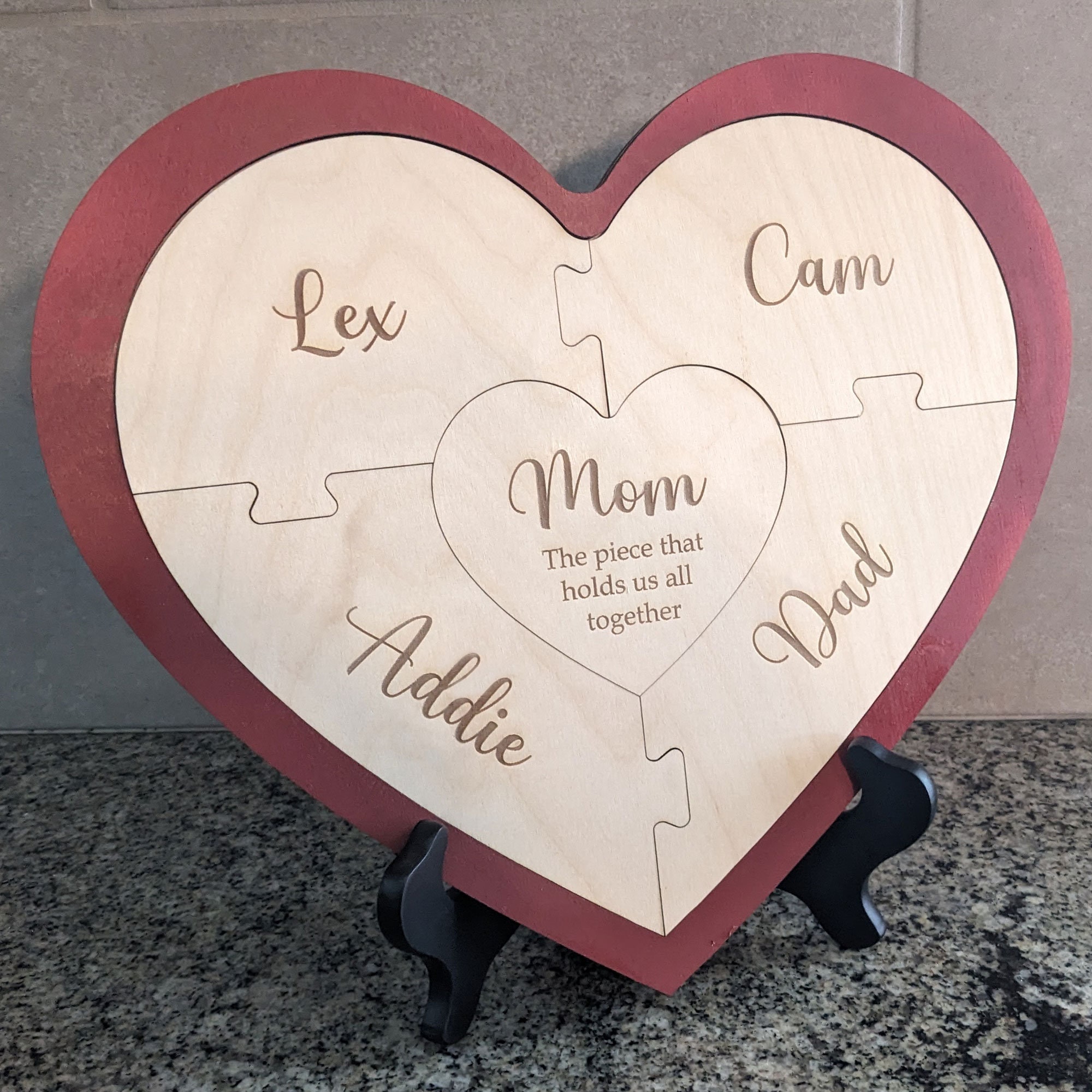 Mother Heart Puzzle | Mother's Day Gift | I Love Mom | Mom Puzzle