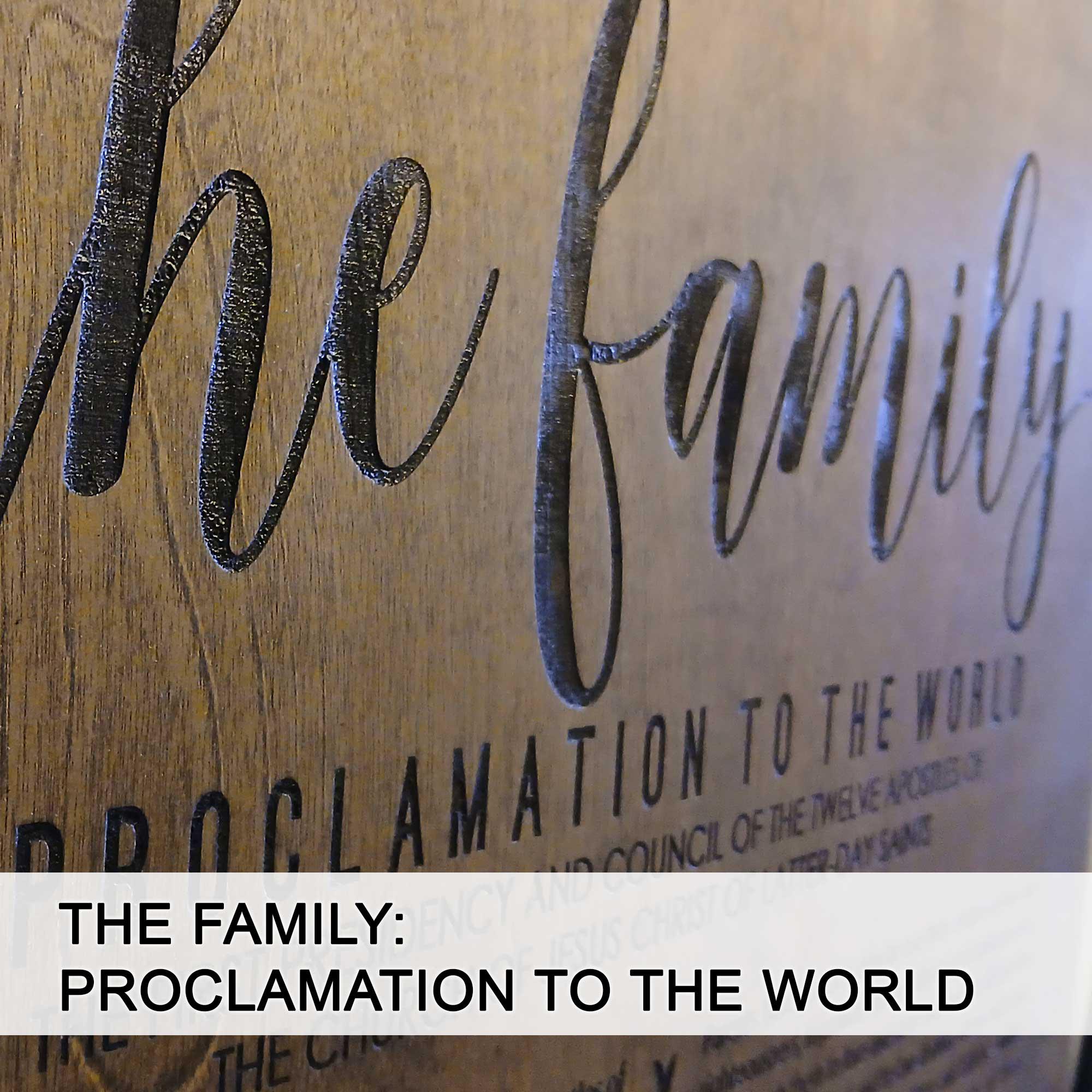 LDS Wall Decor | Family Proclamation to the World | the Living Christ ...