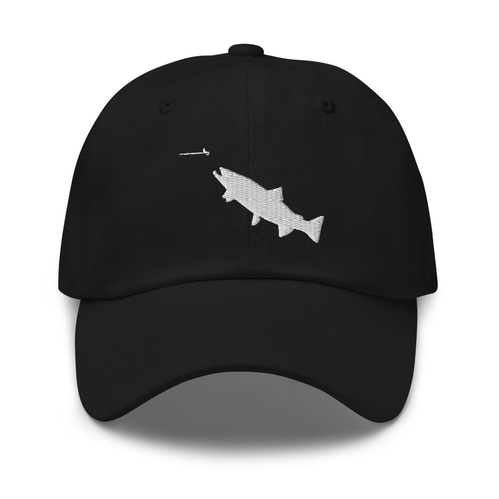 Awesome Fly Fishing Hat, Best Fishing Hat, Trout Chasing Fly, Fishing Cap -   Canada