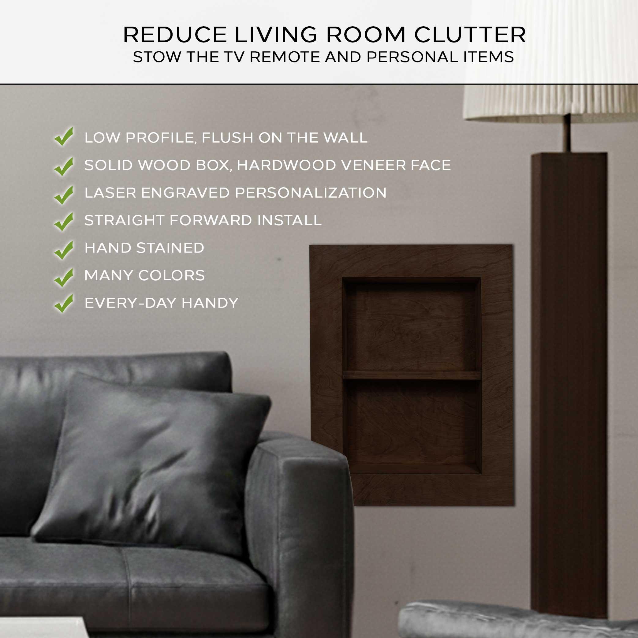 Inset In Wall Recessed Shelves | Custom in Wall Inset Shelves | Designed for Common ...