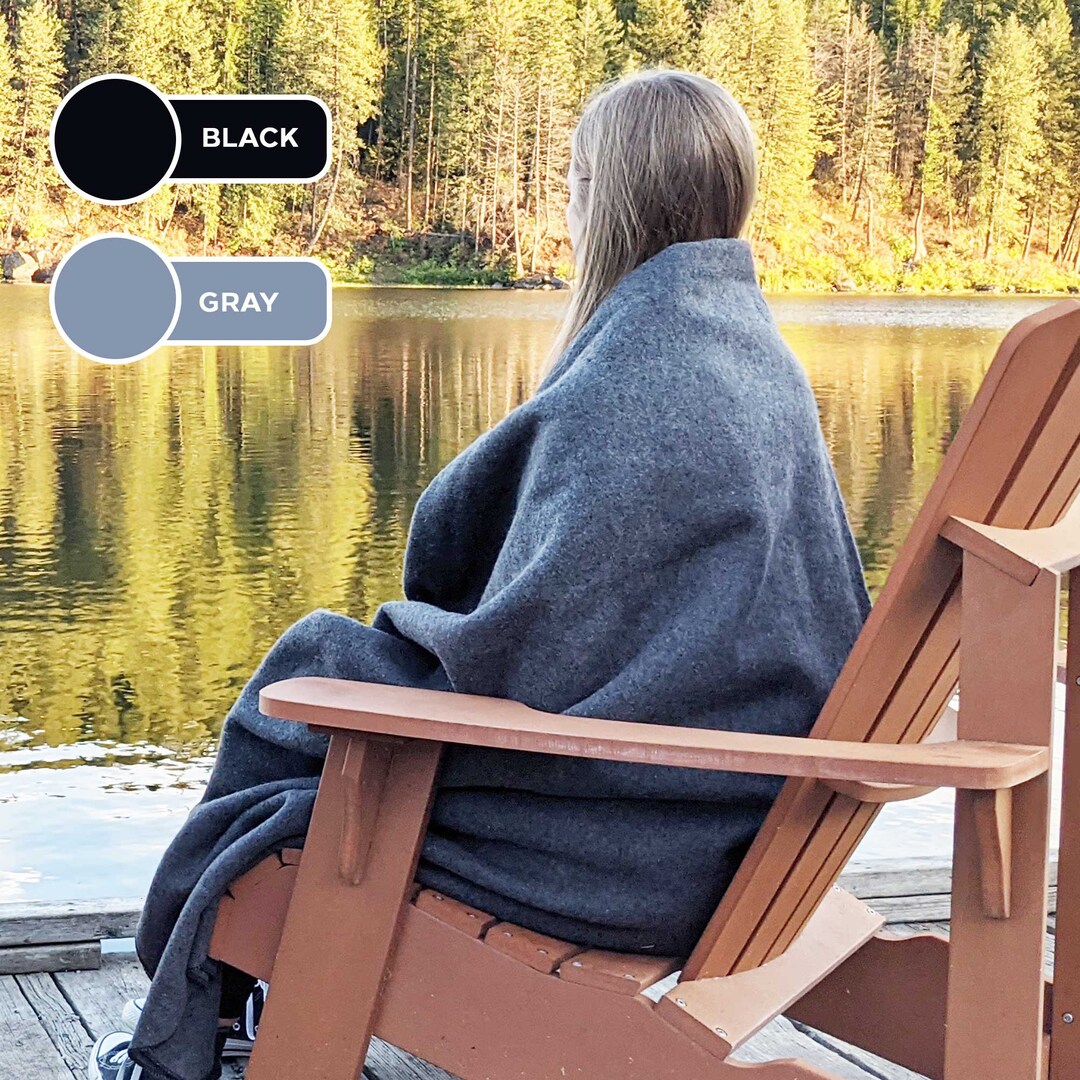 Extra Large Wool Blanket With Protective Bag XL Wool Blanket Queen / King Wool Blanket 92x72in