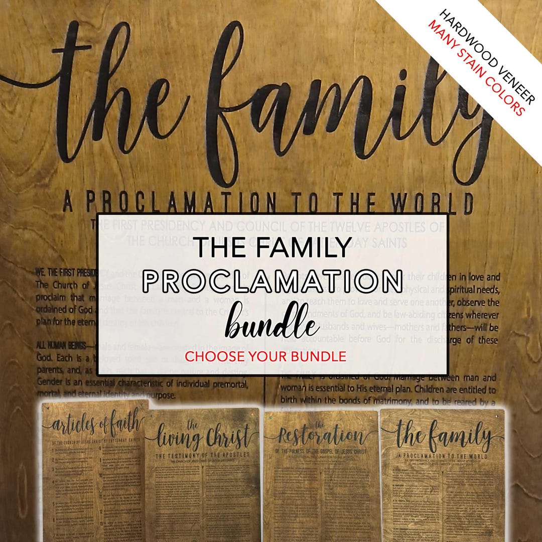 LDS Wall Decor | Family Proclamation to the World | the Living Christ ...
