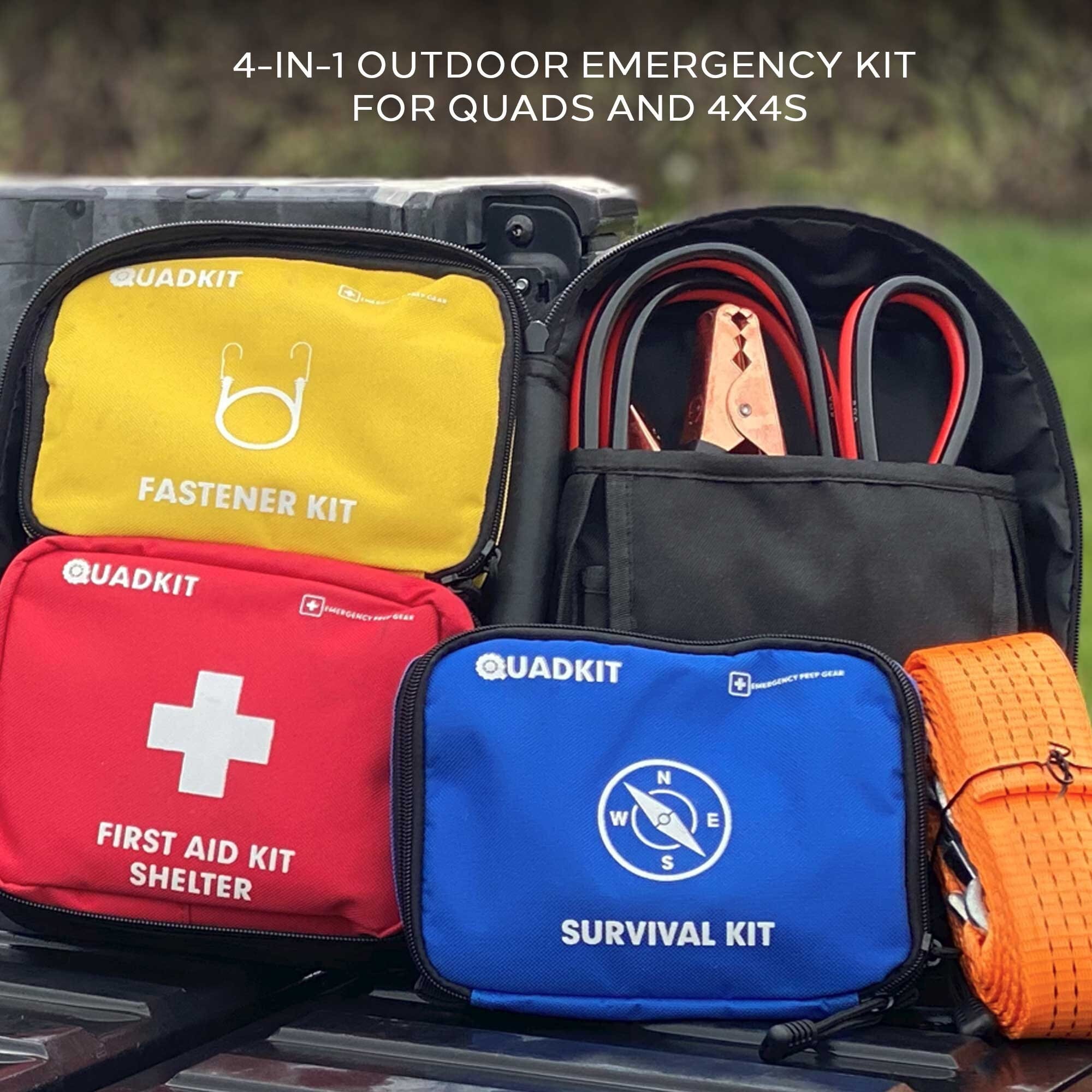 QUADKIT ATV Emergency Kit 106 Essential Items for Atv, Utv, Sxs, 4