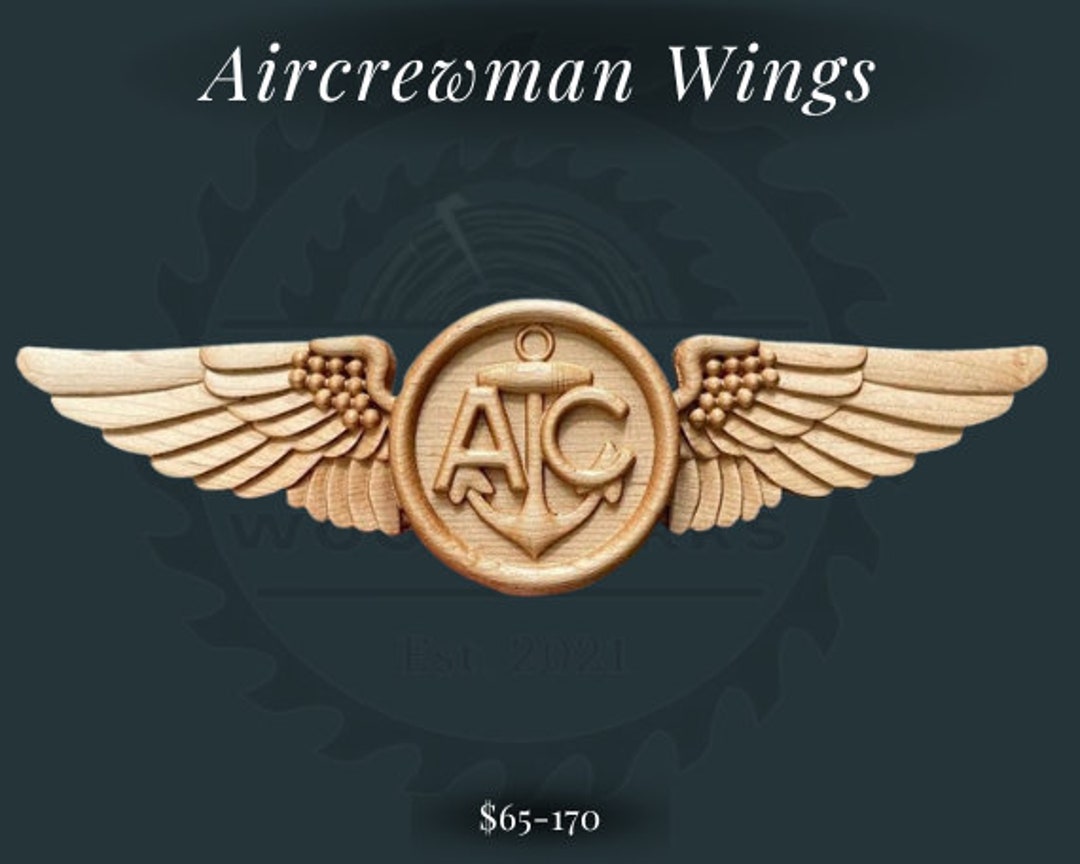 Aircrewman Wings navy Marines Coast Guard Etsy