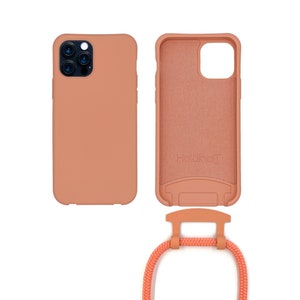 Custodia a tracolla per telefono con cordino staccabile, custodia per iPhone 2 in 1 a mani libere con protezione anticaduta, corda regolabile e ridimensionabile, custodia per iPhone 13