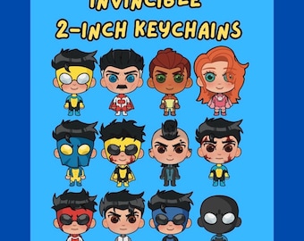 Invincible MINI Keychains || 2 inch acrylic keychain double-sided epoxy || SALE