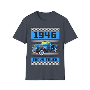 Kopie von 1946 Chevrolet Truck T-Shirt Chevy Blue Classic Gift