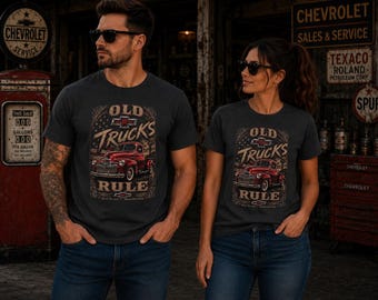 Old Trucks Rule T-Shirt | Vintage Chevy Truck Graphic
