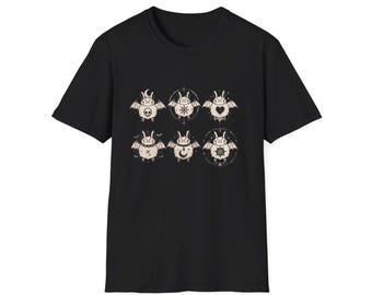 ADHD Fledermaus Häschen Gothic Plüsch Shirt | Neurodiversent Gothic Tee