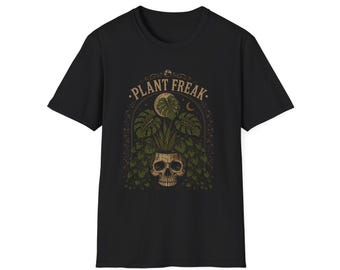 Plant Freak T-Shirt | Monstera Skull Botanical Tee