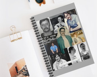 Quaderno a spirale con collage di Ed Kemper – True Crime, Mind Hunter Journal