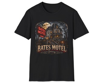 Bates Cottage Geisterhaus T-Shirt | Vintage Horrorfilm Grafik