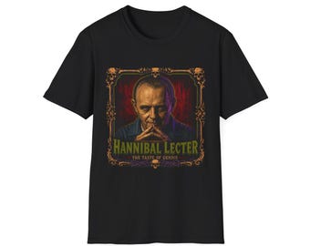 Hannibal Lecter Portrait T-Shirt | Vintage Horror Movie Poster Tee
