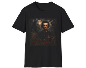 Edgar Allan Poe Raben-Shirt | Gothic Literature Dark Academia T-Shirt