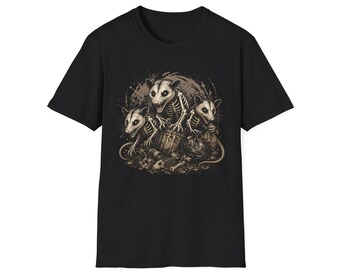 Skelett Opossums T-Shirt | Gespenstisches gruselig wild lebendes t-Shirt