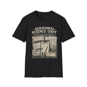 Behavioral Science Einheit T-Shirt | Kriminelle Psychologin, FBI Retro