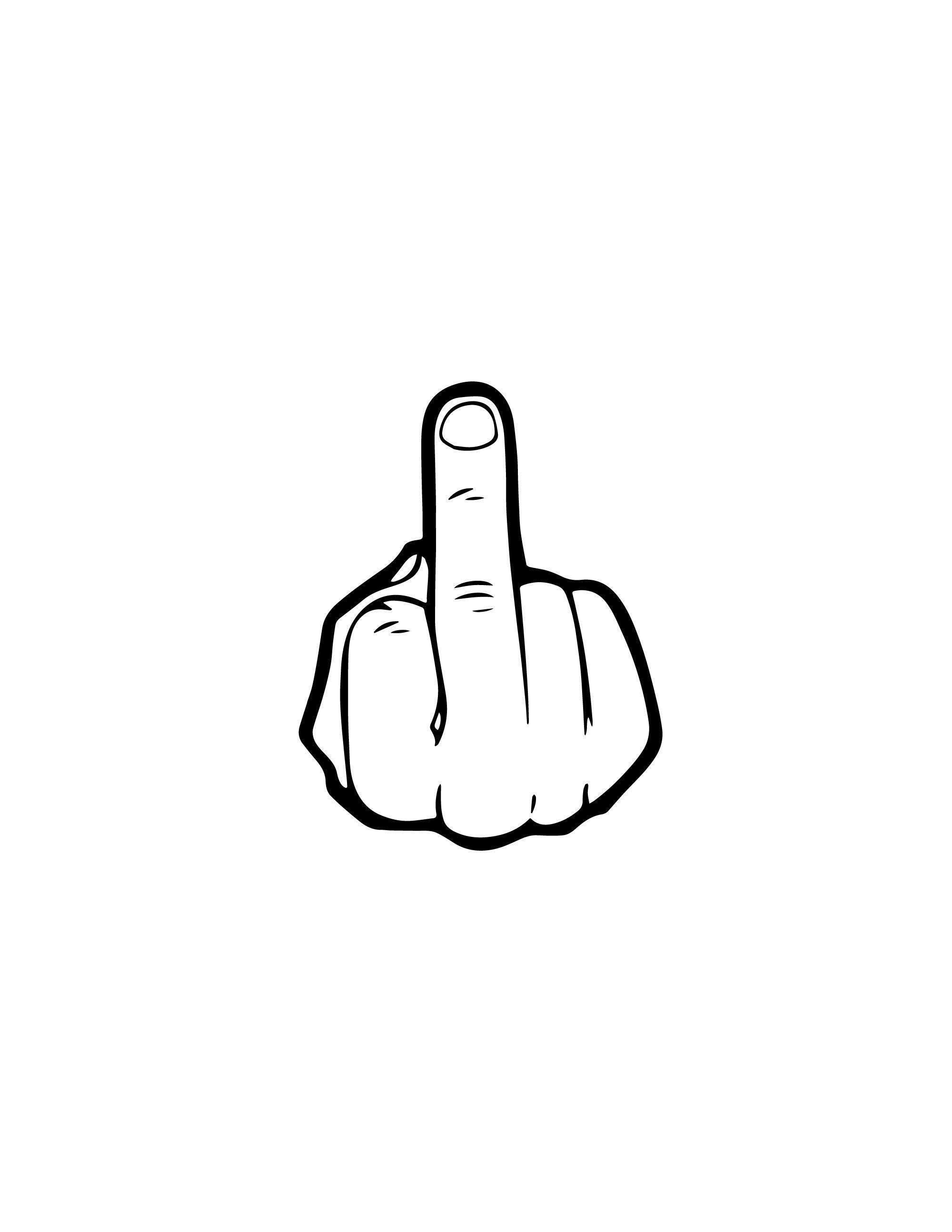 human Middle Finger, PNG, jpg, bmp Funny Download, finger png print to Cut  File, Cricut silhouette, Flipping off download, F-off, attitude